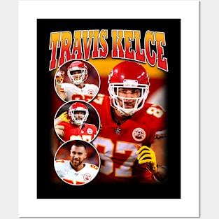 Travis Kelce Vintage Bootleg Posters and Art